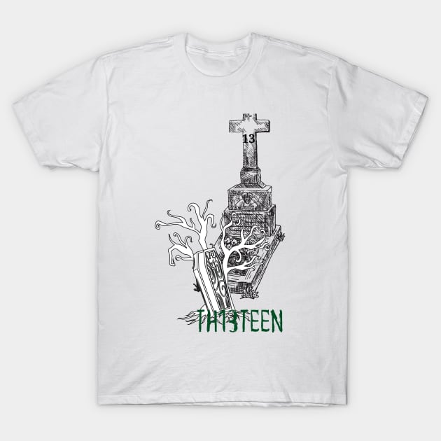 TH13TEEN Themed T-Shirt by Ckrispy